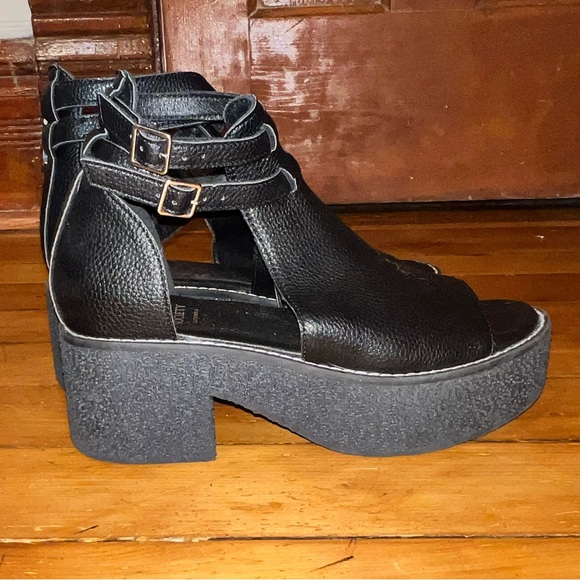 Dolls Kill Midnight Chat Me Up Platform Sandals – Size 8.5 - Picture 3 of 6